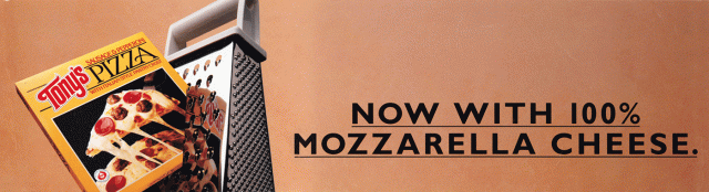 Billboard fo Tony's Pizza circa 1991